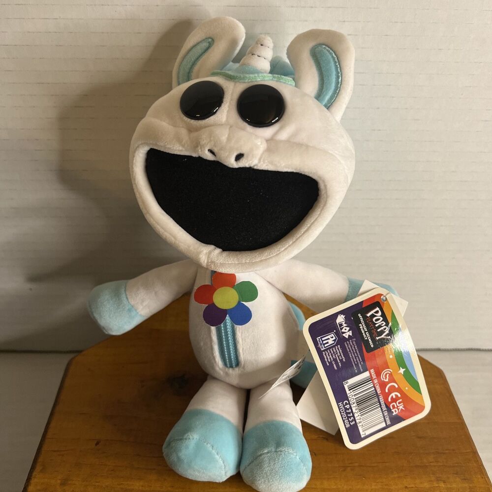 Original Poppy Playtime Smiling Critters 8" White Craftycorn Licensed Plush NWT